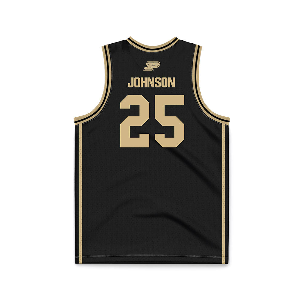Purdue - NCAA Men's Basketball : JaJuan Johnson - Black Basketball Jersey-1