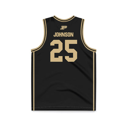 Purdue - NCAA Men's Basketball : JaJuan Johnson - Black Basketball Jersey-1