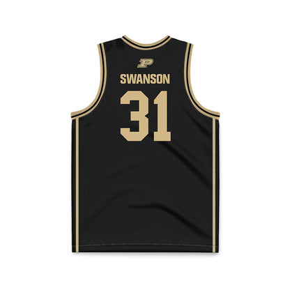 Purdue - NCAA Women's Basketball : Sophie Swanson - Black Basketball Jersey