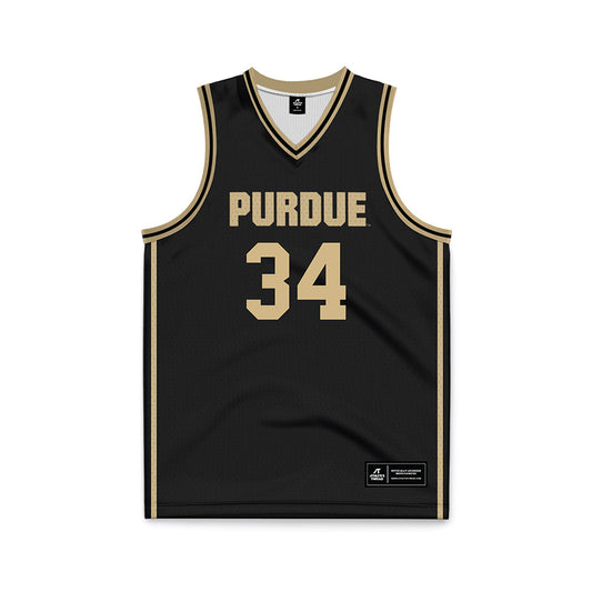 Purdue - NCAA Women's Basketball : Reagan Bass - Black Basketball Jersey