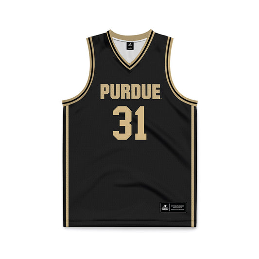 Purdue - NCAA Women's Basketball : Sophie Swanson - Black Basketball Jersey