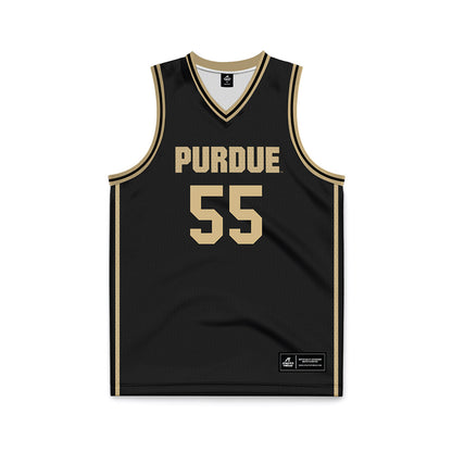 Purdue - NCAA Men's Basketball : Lance Jones - Black Basketball Jersey