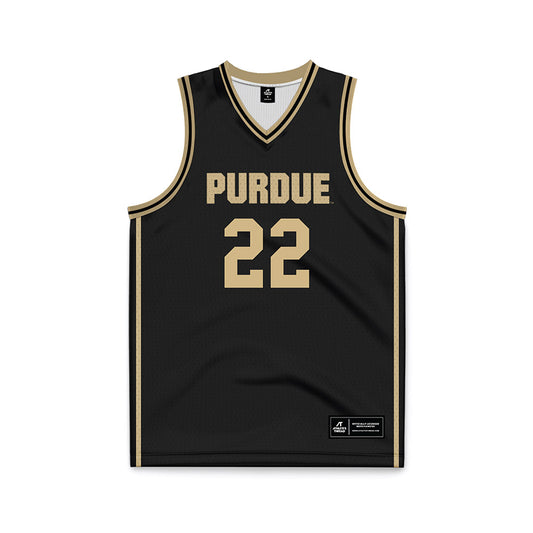 Purdue - NCAA Men's Basketball : Chase Martin - Black Basketball Jersey