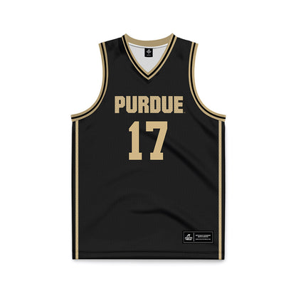 Purdue - NCAA Men's Basketball : Omer Mayer - Black Basketball Jersey-0
