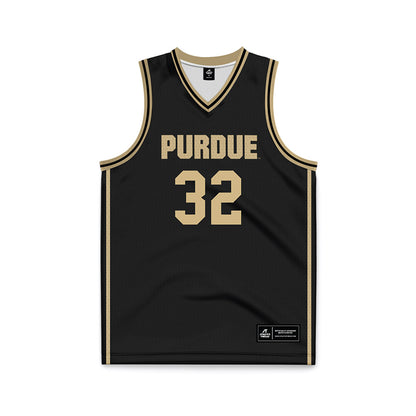 Purdue - NCAA Men's Basketball : Jace Rayl - Black Basketball Jersey-0