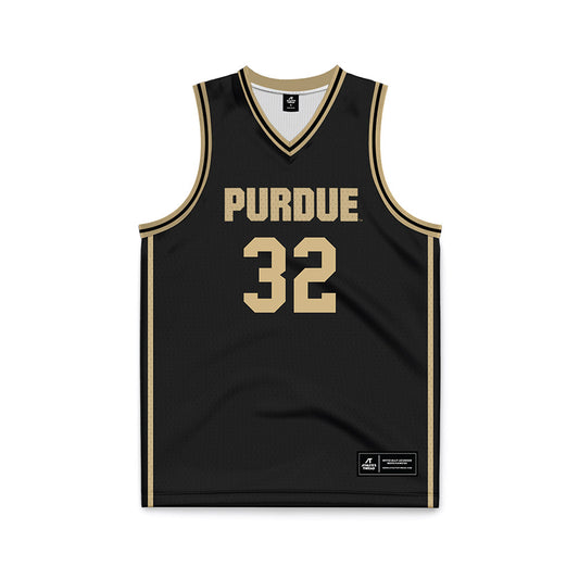 Purdue - NCAA Men's Basketball : Jace Rayl - Black Basketball Jersey-0