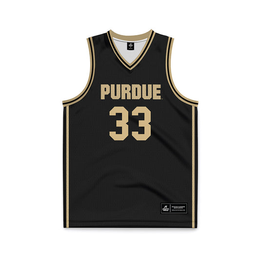 Purdue - NCAA Women's Basketball : Madison Layden-Zay - Black Basketball Jersey-0
