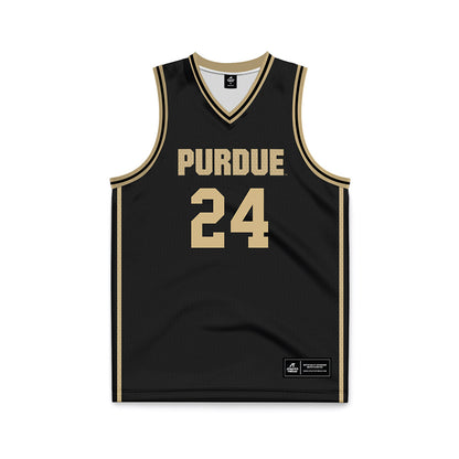 Purdue - NCAA Men's Basketball : Gicarri Harris - Black Basketball Jersey