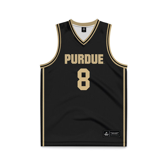 Purdue - NCAA Women's Basketball : Hila Karsh - Black Basketball Jersey-0