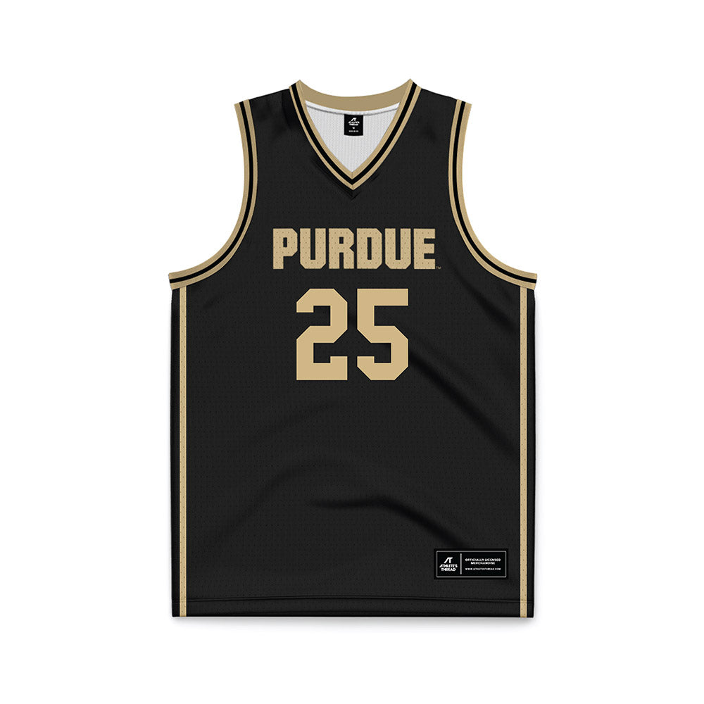 Purdue - NCAA Men's Basketball : JaJuan Johnson - Black Basketball Jersey-0