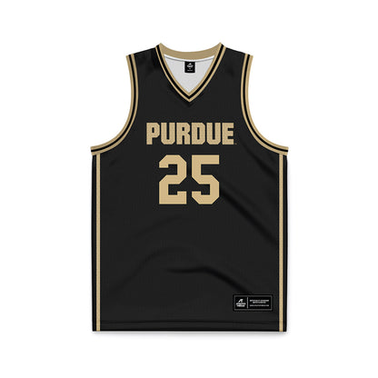 Purdue - NCAA Men's Basketball : JaJuan Johnson - Black Basketball Jersey-0