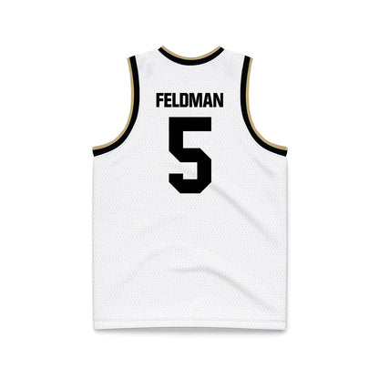 Purdue - NCAA Women's Basketball : Taylor Feldman - White Basketball Jersey-1
