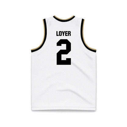 Purdue - NCAA Men's Basketball : Fletcher Loyer - White Basketball Jersey-1