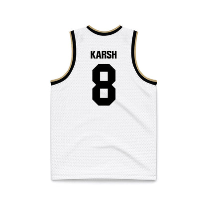 Purdue - NCAA Women's Basketball : Hila Karsh - White Basketball Jersey-1