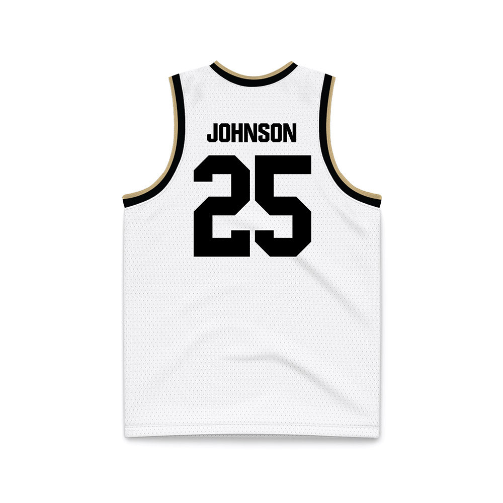 Purdue - NCAA Men's Basketball : JaJuan Johnson - White Basketball Jersey-1