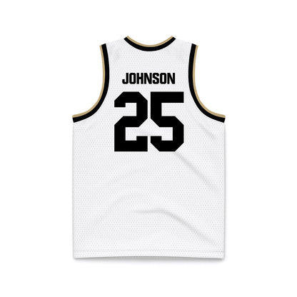 Purdue - NCAA Men's Basketball : JaJuan Johnson - White Basketball Jersey-1