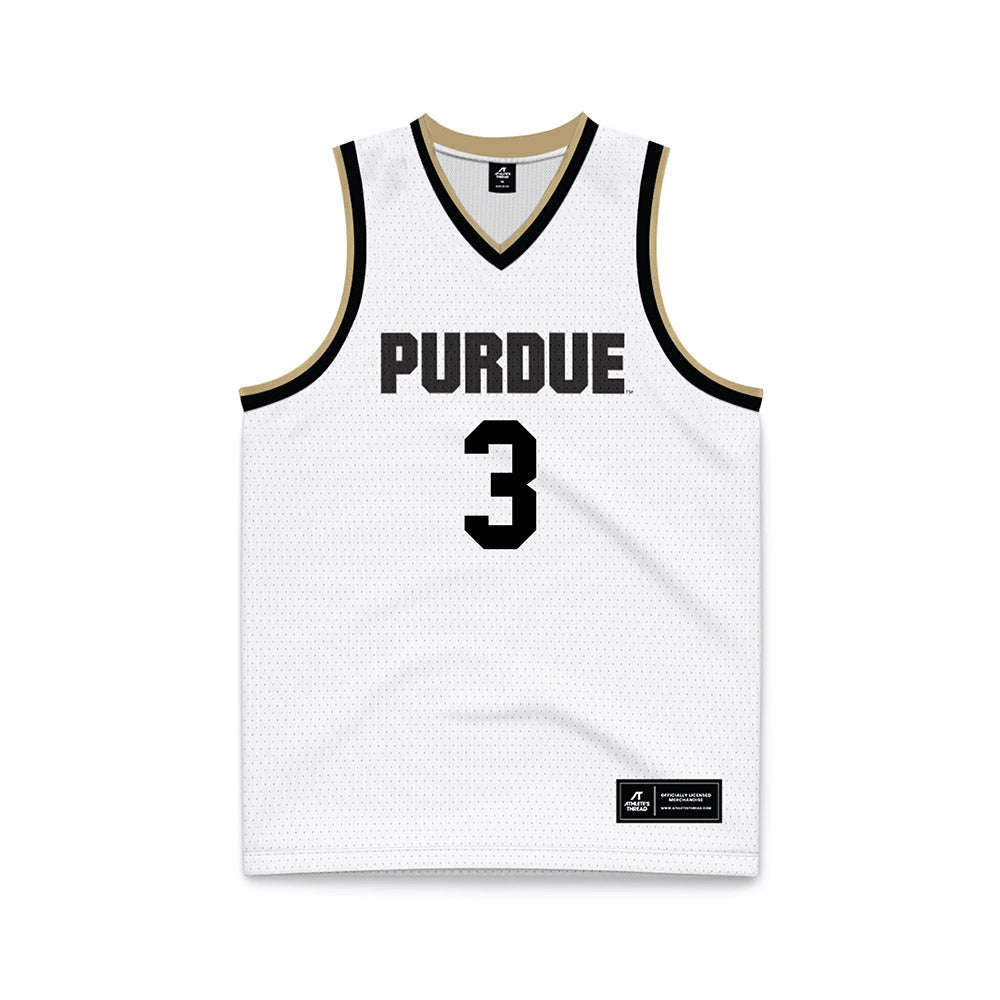 Purdue - NCAA Women's Basketball : Jayla Smith - White Basketball Jersey-0