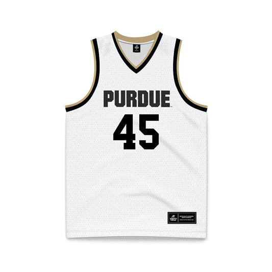 Purdue - NCAA Men's Basketball : Oscar Cluff - White Basketball Jersey-0