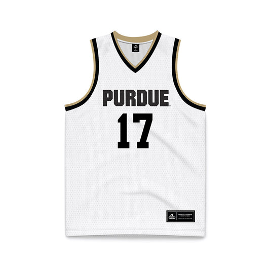 Purdue - NCAA Men's Basketball : Omer Mayer - White Basketball Jersey-0