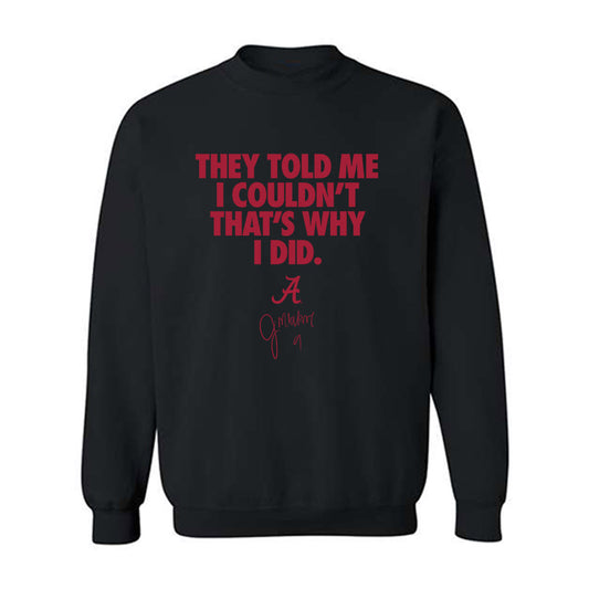 Alabama - NCAA Football : Jaylen Mbakwe - Statement Crewneck Sweatshirt