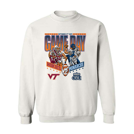 ODU & VT - NCAA Football : 2024 Game Day Player Crewneck Sweatshirt