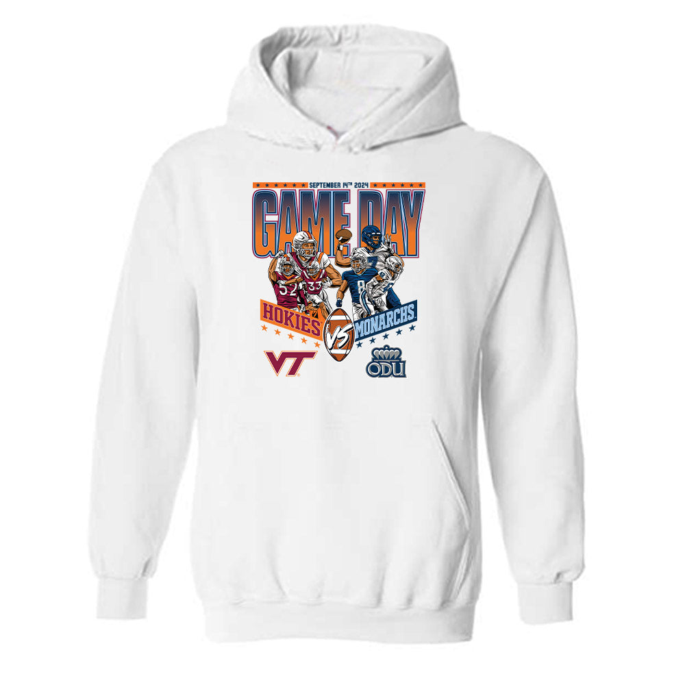 ODU & VT - NCAA Football : 2024 Game Day Player Hooded Sweatshirt