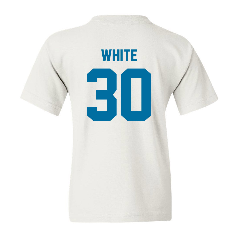 Ole Miss - NCAA Football : Trip White - Youth T-Shirt