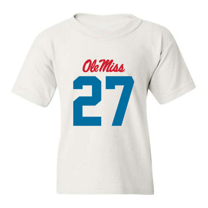 Ole Miss - NCAA Football : Pat Broomfield - Youth T-Shirt