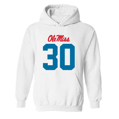 Ole Miss - NCAA Football : Trip White - Hooded Sweatshirt