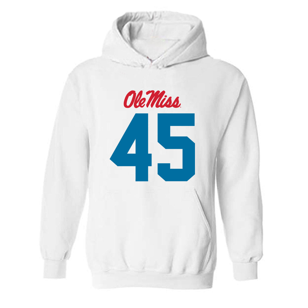 Ole Miss - NCAA Football : Mikey Baker - Hooded Sweatshirt-0