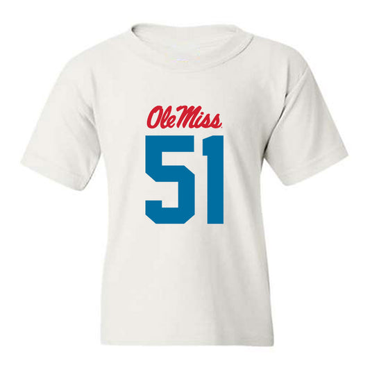 Ole Miss - NCAA Football : Zxavian Harris - Youth T-Shirt-0