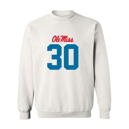 Ole Miss - NCAA Football : Trip White - Crewneck Sweatshirt