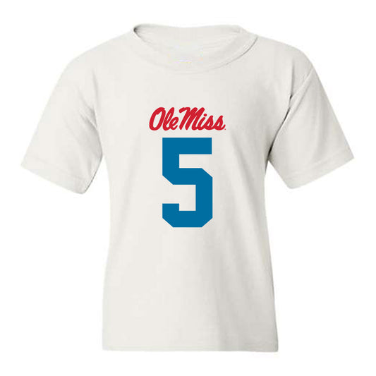 Ole Miss - NCAA Football : John Saunders Jr - Youth T-Shirt-0