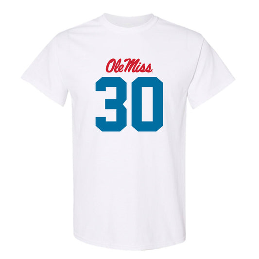 Ole Miss - NCAA Football : Trip White - T-Shirt