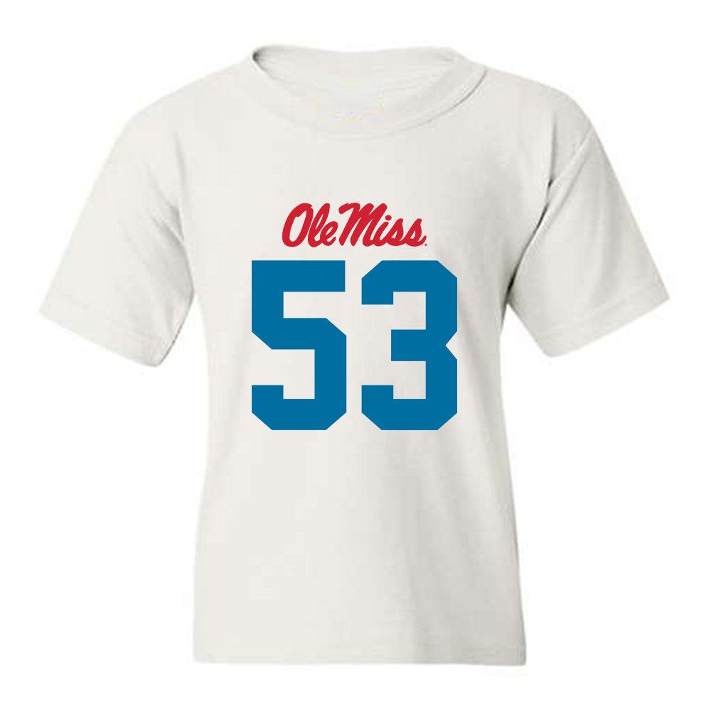 Ole Miss - NCAA Football : Ford Beeker - Youth T-Shirt-0