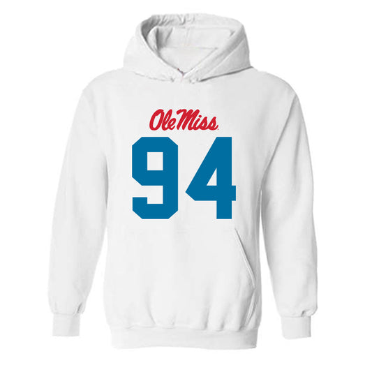 Ole Miss - NCAA Football : Caleb Blankenship - Hooded Sweatshirt-0