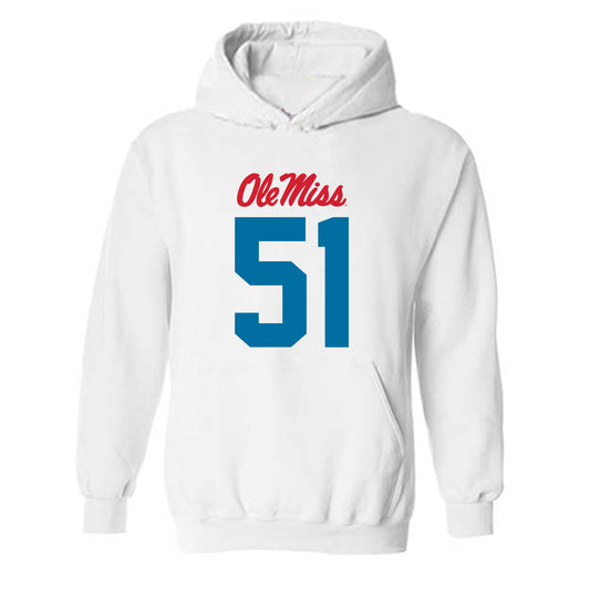 Ole Miss - NCAA Football : Zxavian Harris - Hooded Sweatshirt-0
