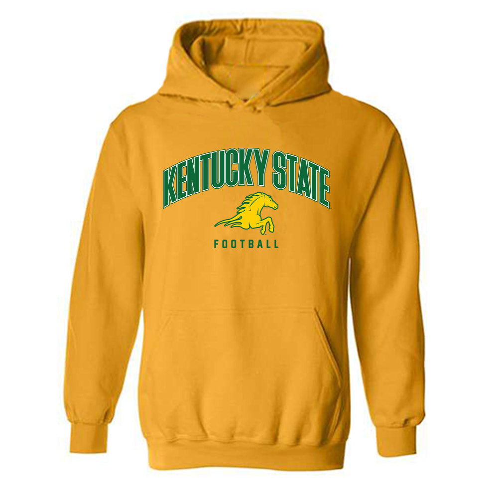 KYSU - NCAA Football : Denim Johnson - Classic Shersey Hooded Sweatshirt-0