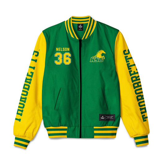 KYSU - NCAA Football : Kye Nelson - Bomber Jacket-0