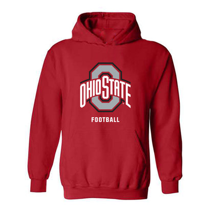 Ohio State - NCAA Football : Jackson Courville - Classic Shersey Hooded Sweatshirt-0