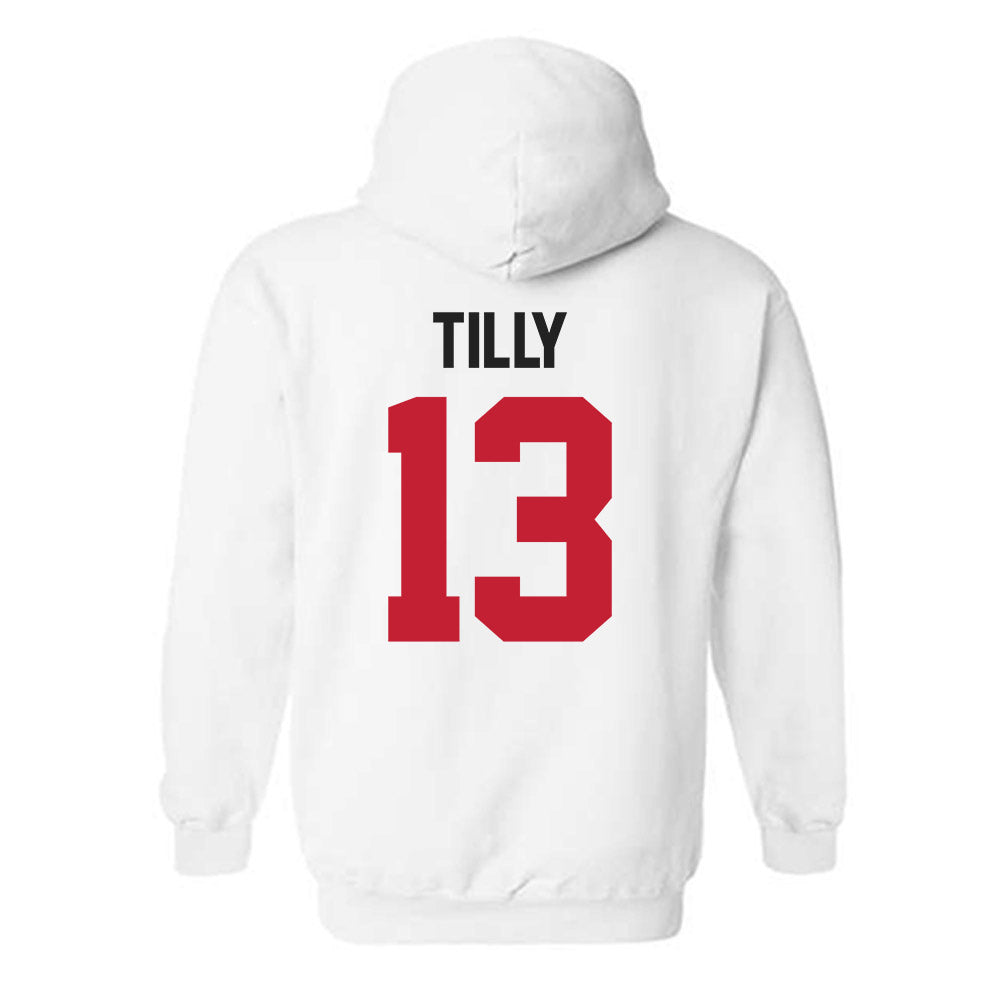 Ohio State - NCAA Men's Basketball : Christoph Tilly - Classic Shersey Hooded Sweatshirt-1