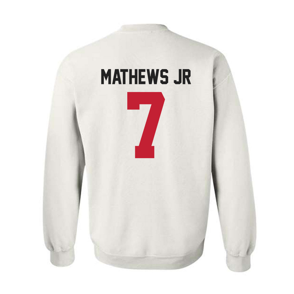Ohio State - NCAA Football : Jermaine Mathews Jr - Classic Shersey Crewneck Sweatshirt-1