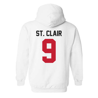 Ohio State - NCAA Football : Tavien St. Clair - Classic Shersey Hooded Sweatshirt-1