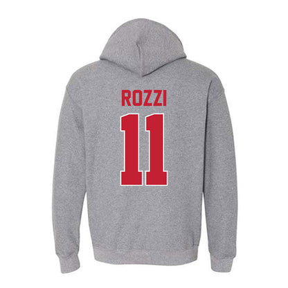 Ohio State - NCAA Men's Ice Hockey : Jake Rozzi - Classic Shersey Hooded Sweatshirt-1