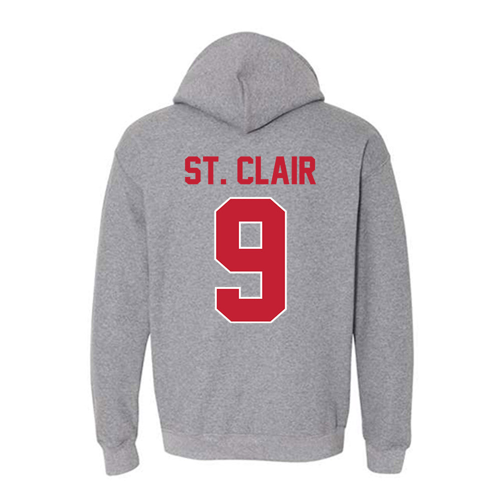 Ohio State - NCAA Football : Tavien St. Clair - Classic Shersey Hooded Sweatshirt-1