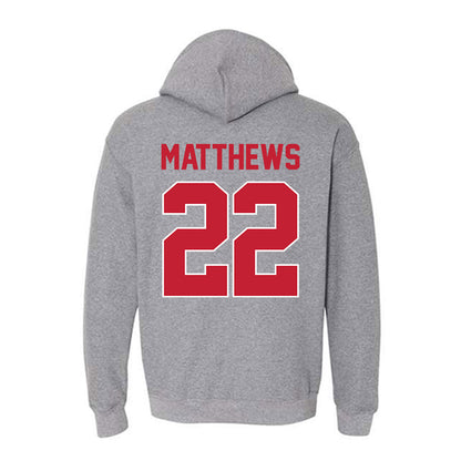 Ohio State - NCAA Women's Ice Hockey : Sloane Matthews - Classic Shersey Hooded Sweatshirt-1