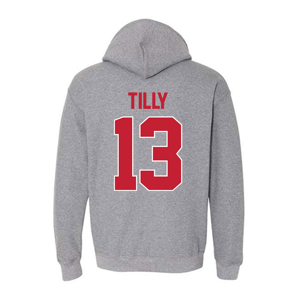 Ohio State - NCAA Men's Basketball : Christoph Tilly - Classic Shersey Hooded Sweatshirt-1