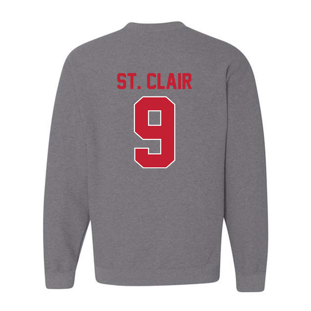 Ohio State - NCAA Football : Tavien St. Clair - Classic Shersey Crewneck Sweatshirt-1
