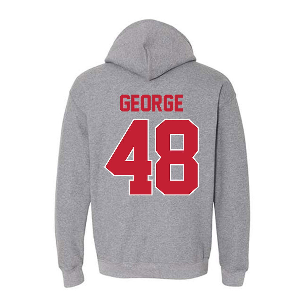 Ohio State - NCAA Football : Logan George - Classic Shersey Hooded Sweatshirt-1
