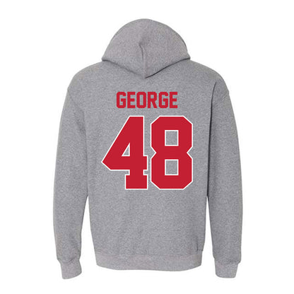 Ohio State - NCAA Football : Logan George - Classic Shersey Hooded Sweatshirt-1